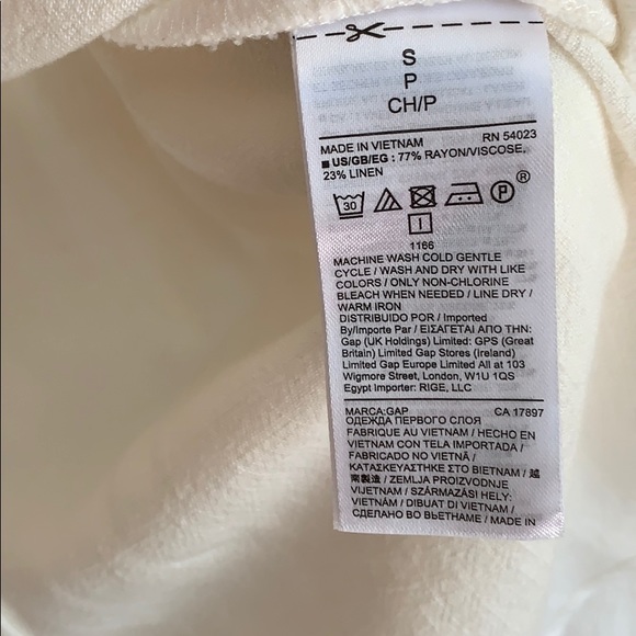 NWT GAP Maternity Split Neck Popover Shirt Small - Picture 4 of 4